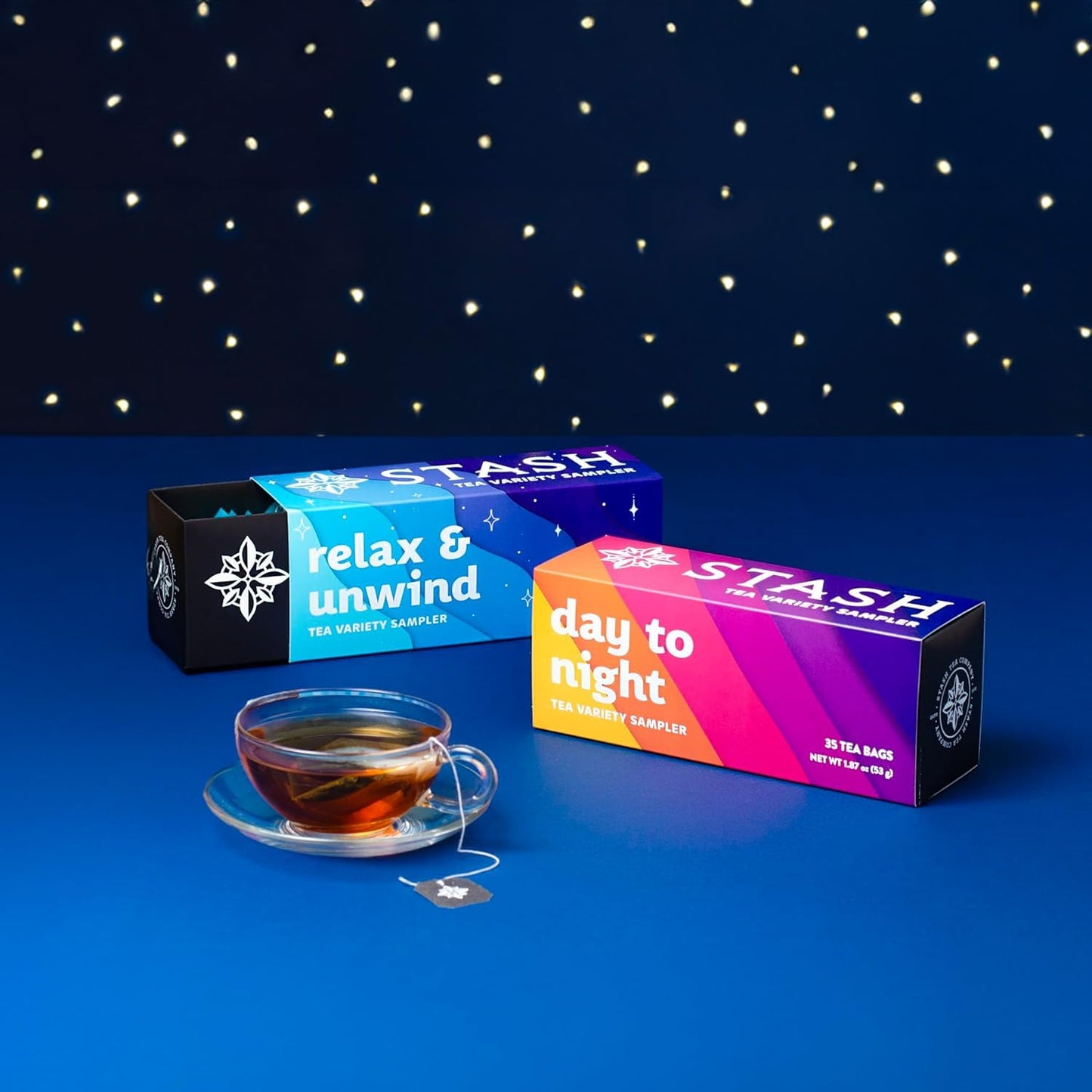 Stash Tea Soothing Herbal Tea 6 Flavor Variety Pack, 6 Boxes With 18-20 Tea Bags Each