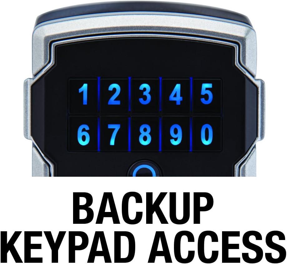 Master Lock Wall Mount Digital Key Lock Box, Bluetooth, iOS Android 5441EC