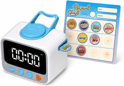 Sticker Timer Visual Countdown Timer with 200 Medal Reward Stickers for Kids Rewards, Rechargeable Digital Timer for ADHD Focus, Classroom & Homeschool Tool