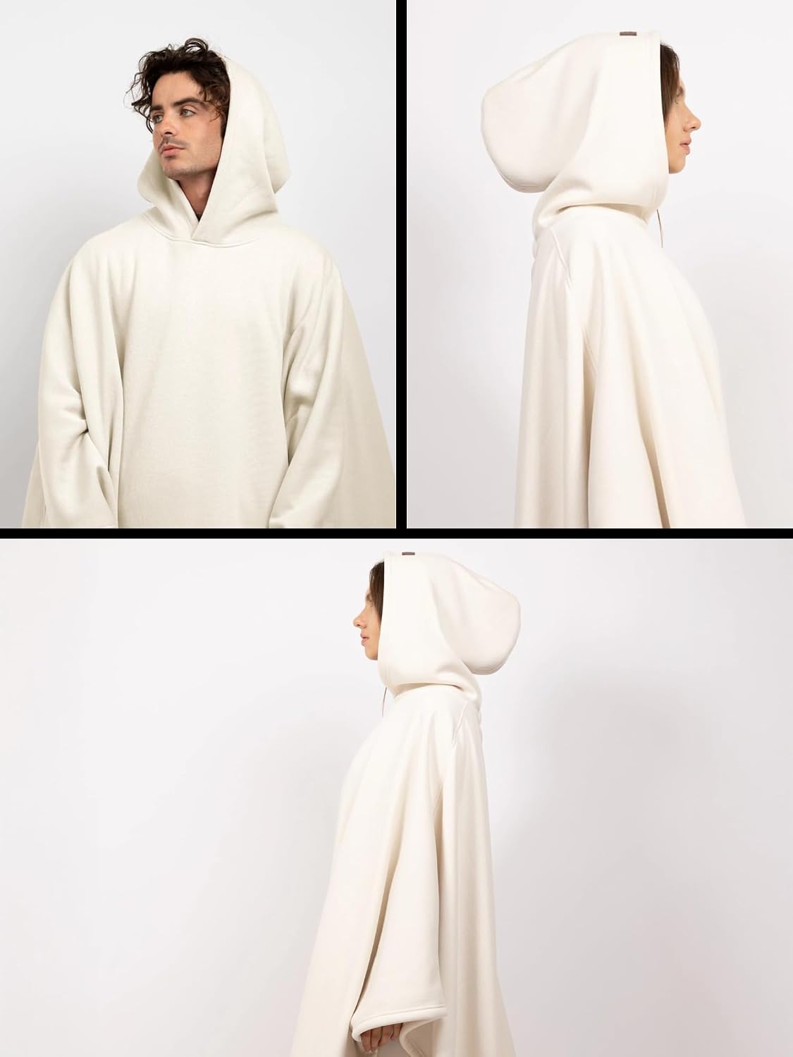 FREE THE SHEEP Eden Hoodie – Oversized Weighted Hoodie Cloak with Ultra-Soft Faux Fur Liner