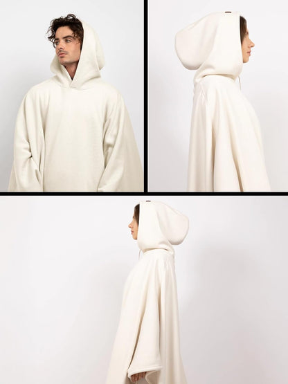 FREE THE SHEEP Eden Hoodie – Oversized Weighted Hoodie Cloak with Ultra-Soft Faux Fur Liner