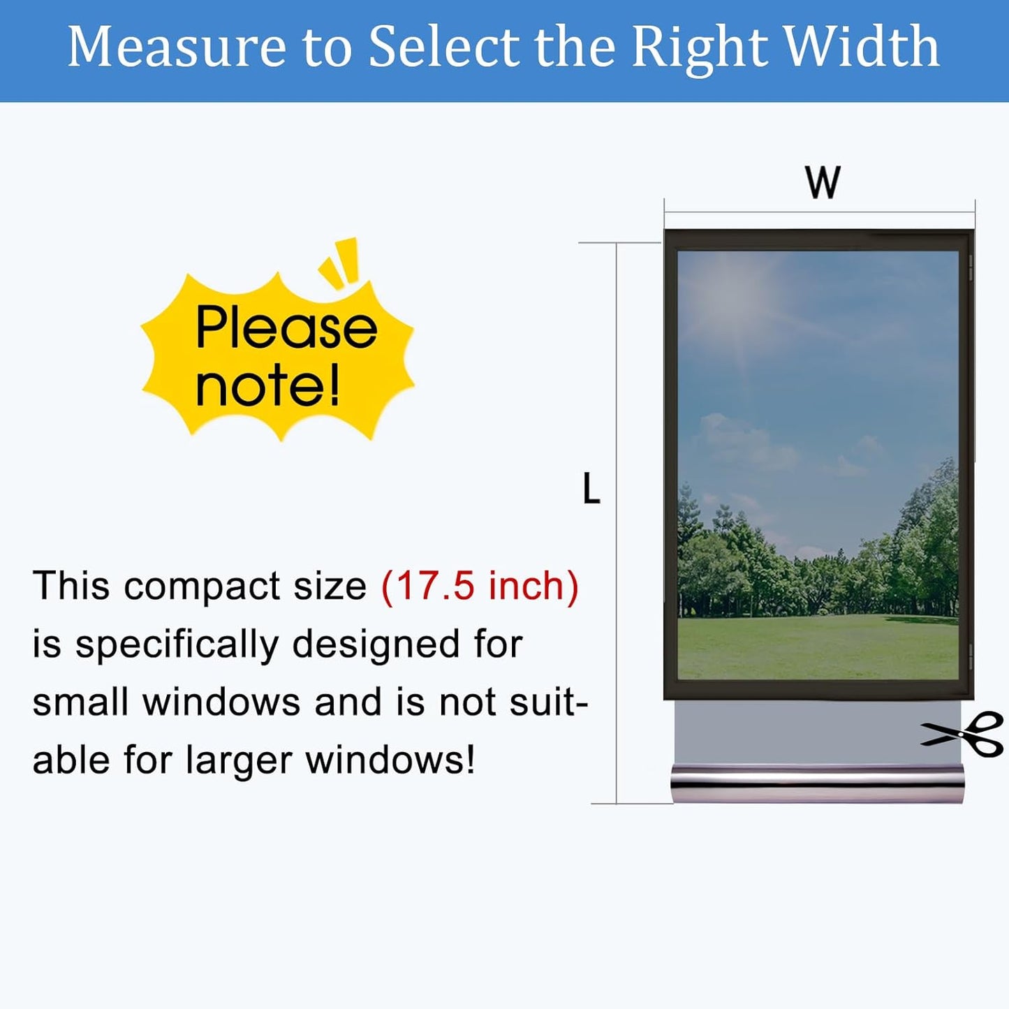 Coavas Blackout Window Film, 100% Light Blocking Privacy Window Film, No Glue Static Cling, Heat & UV Blocking, Removable Room Darkening Window Cover, Renter Friendly for Bedroom, 17.5x78.7Inch,Black