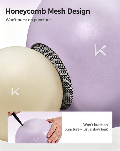 KEEP Exercise Ball Anti-Burst - Thickened Yoga Ball Pilates Ball for Physical Therapy, Fitness Ball for Workout, Core Strength and Physical Therapy