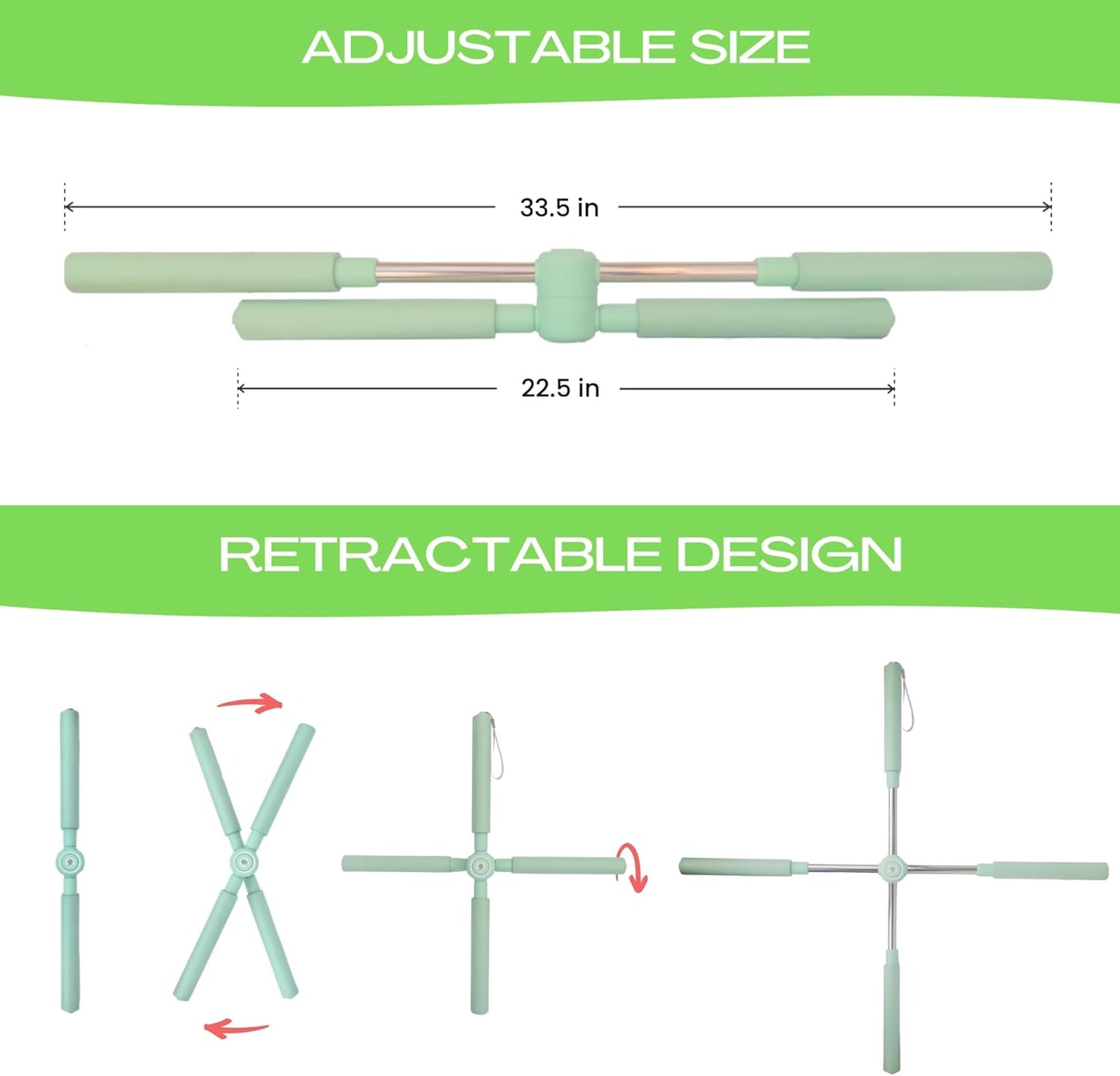 Posture Corrector - Yoga Cross Stick - Back Pain Relief for Men and Women - Stretcher and Straightener for Upper and Lower Back - Stretch Pole - Neck Hump Equipment - Sets bar