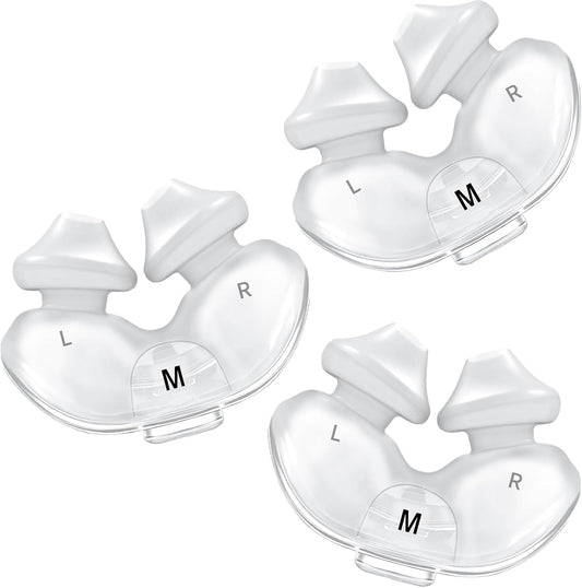 Replacement Nasal Pillow Cushion for ResMed Airfit P10,Compatible with Original Airfit P10 CPAP Mask,Reliable Seal & Perfect Fit,Ultra-Soft & Durable Replacement (Medium -3PCS)