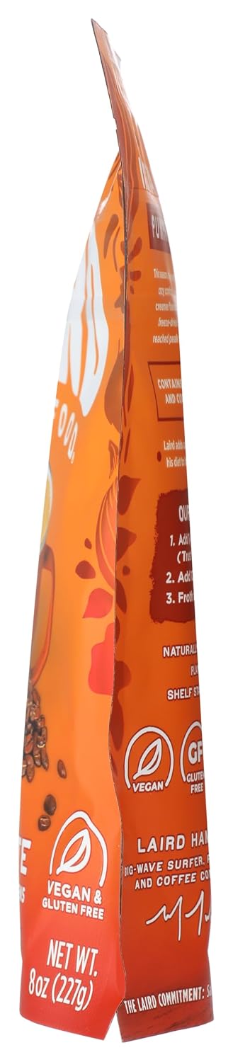 Laird Superfood Chai Instant Latte with Adaptogens - Instant Chai Tea Powder with Superfood Coconut Creamer - Gluten Free, Non-GMO, Vegan, 8 oz. Bag, Pack of 1