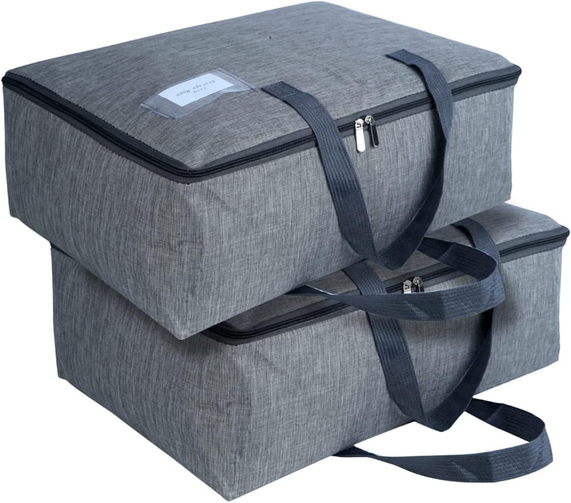 2 Pack Large Moisture-Proof Storage Moving Travel Bag Storage Container