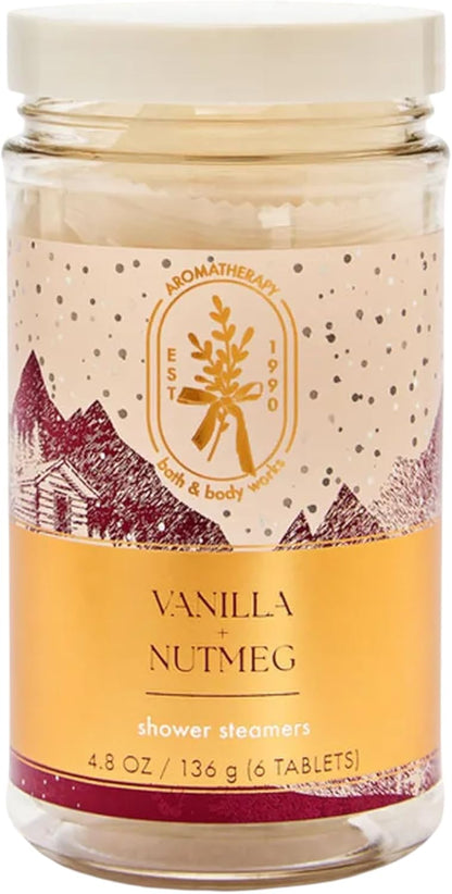 Bath & Body Works Aromatherapy Shower Steamers 4.8 OZ / 136 G Bottle (6 Tablets) (Eucalyptus Spearmint)