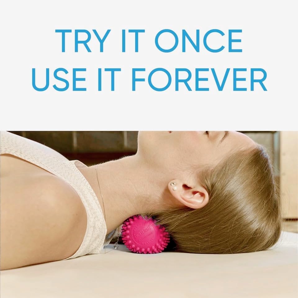 Dr. Cohen's acuball Heatable Deep Tissue Massage Ball - acuBall Trigger Point Massage Therapy for Myofascial and Stress Release and Exercise - Effective Back Massager Ball for Targeted Pain Relief