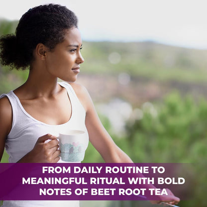 30 Bags Beet Root Herbal Tea (Beta Vulgaris) – 30 Count 1.5g Tea Bags Raíz De Remolacha