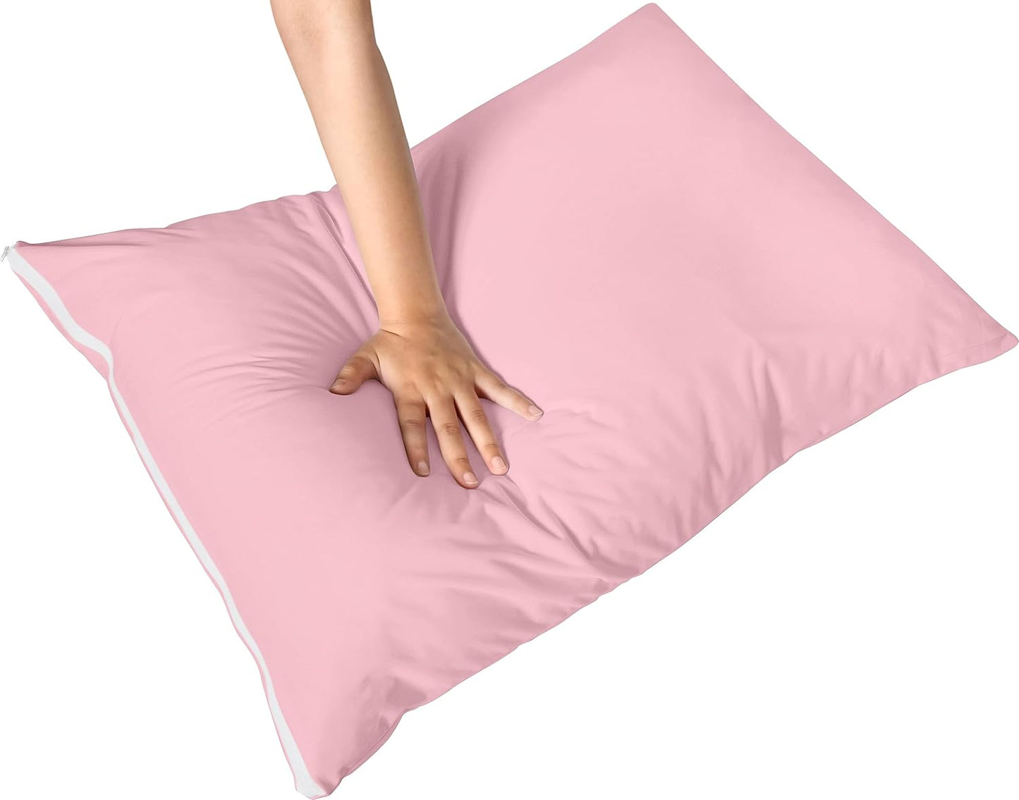 Utopia Bedding Premium 100% Waterproof Pillow Protectors with Zipper Standard Size (Set of 4), Bed Bug and Dust Mite Proof Zippered Pillow Covers, Pillow Encasement Cases, Gray