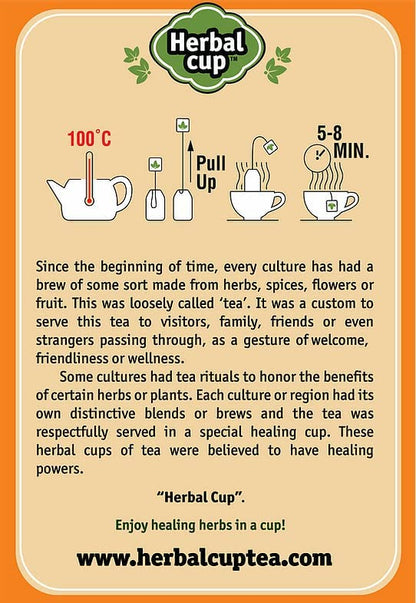 Herbal Cup Ayurveda Turmeric Tea, Organic Ginger & Black Pepper, No Caffeine Herbal Supplement (16 Count, Pack of 1)
