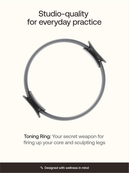 BetterMe Toning Pilates Ring – Magic Circle Pilates Ring for Strength & Flexibility – 15 Inch Fitness Ring for Home Pilates & Yoga Workouts