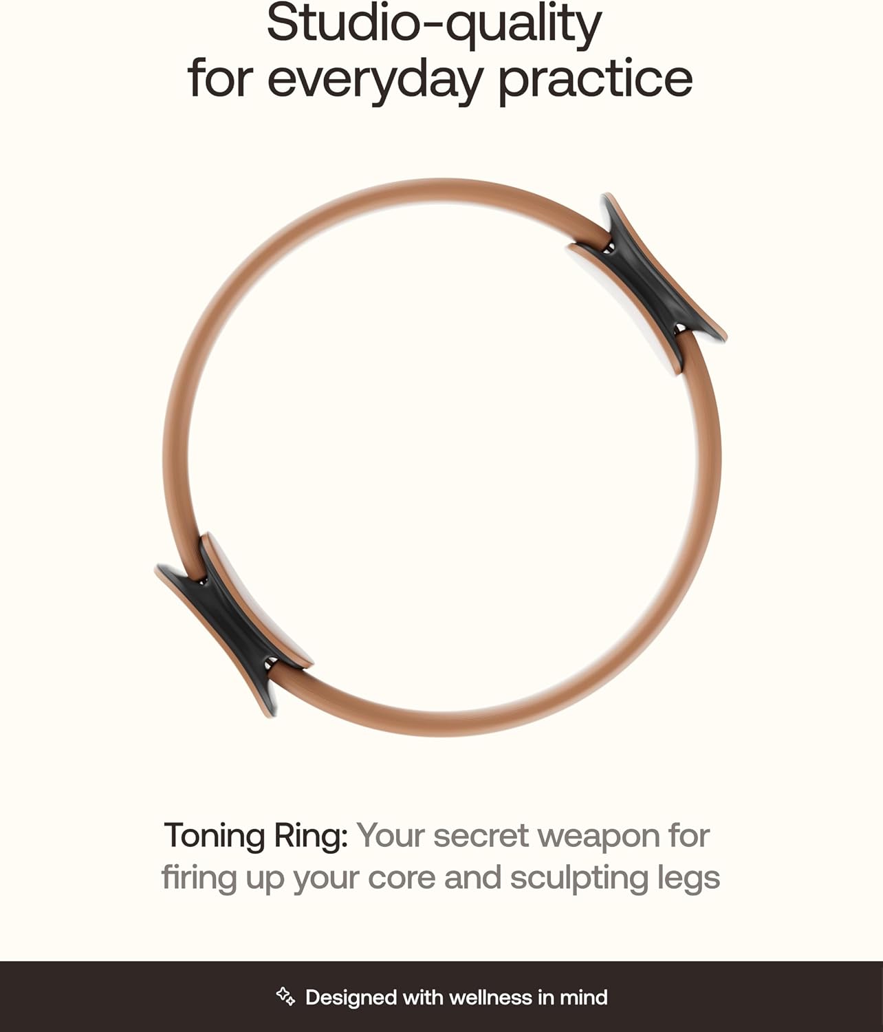 BetterMe Toning Pilates Ring – Magic Circle Pilates Ring for Strength & Flexibility – 15 Inch Fitness Ring for Home Pilates & Yoga Workouts