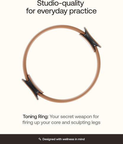 BetterMe Toning Pilates Ring – Magic Circle Pilates Ring for Strength & Flexibility – 15 Inch Fitness Ring for Home Pilates & Yoga Workouts