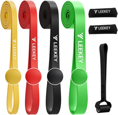 LEEKEY Pull Up Assistance Bands,Muit Levels Resistance Bands for Senior/Adults,Exercise Bands with Door Anchor, Strength Bands for Fitness Training, Physical Therapy,Home Gym Workouts