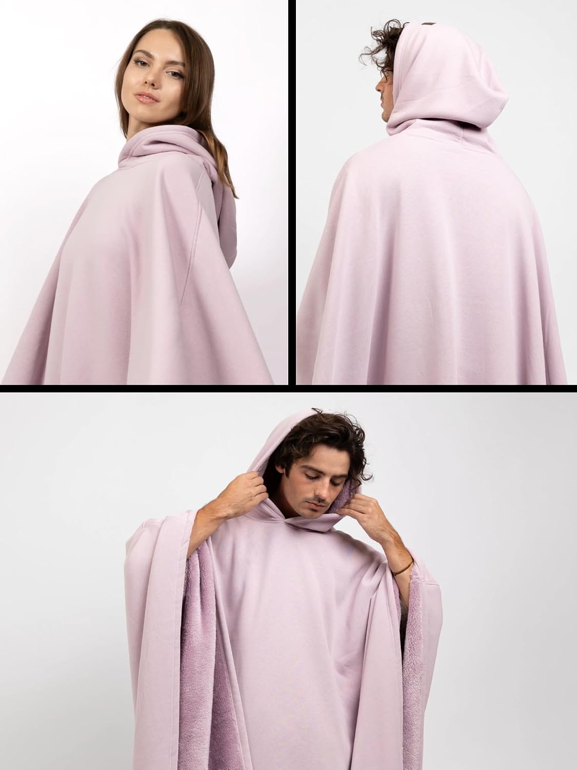 FREE THE SHEEP Eden Hoodie – Oversized Weighted Hoodie Cloak with Ultra-Soft Faux Fur Liner
