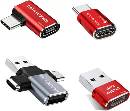 Data Blocker, USB C Data Blocker Protect Against Juice Jacking, 6-pcs
