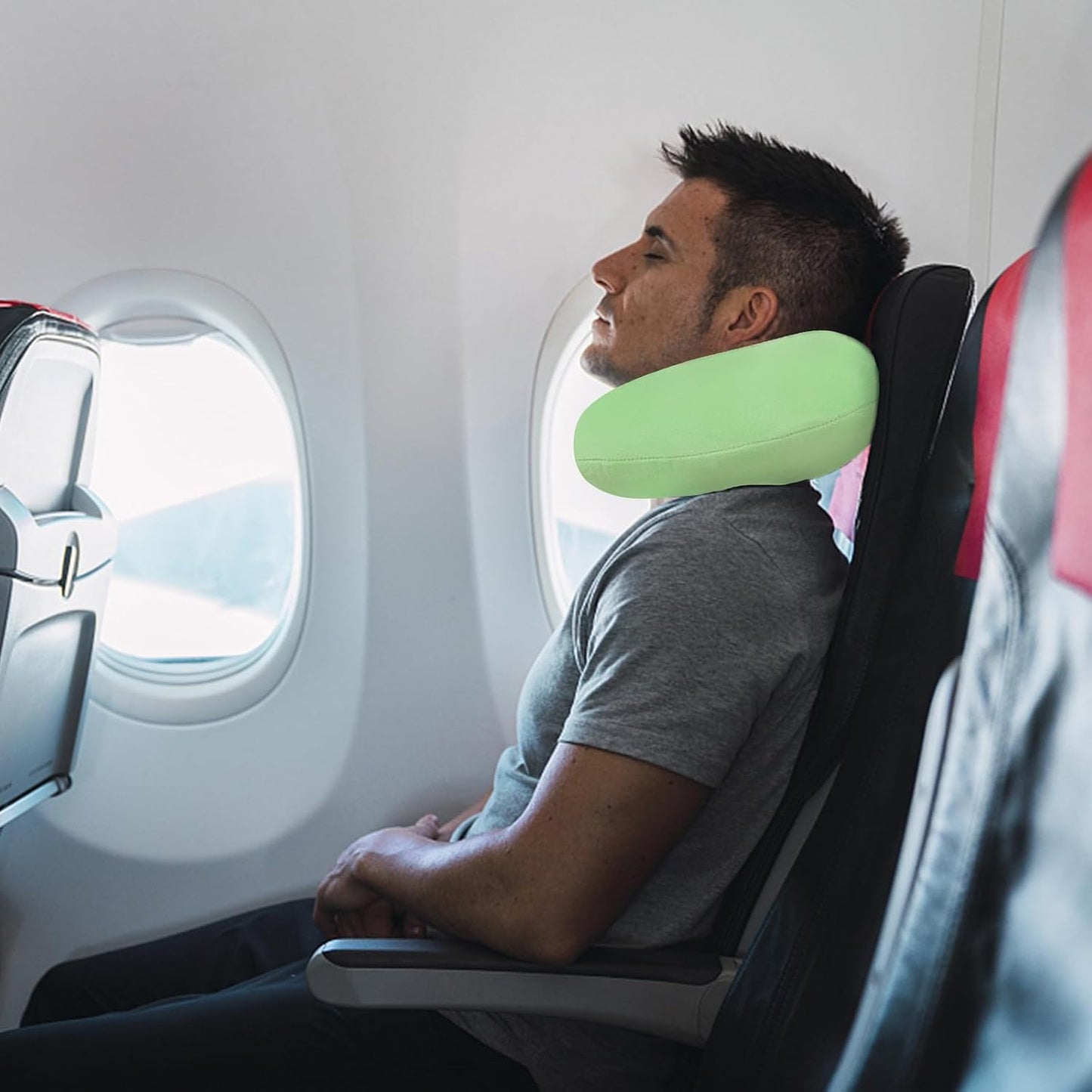 Neck Pillows for Sleeping Travel Pink Travel Pillow Comfortable U Shape Memory Foam Pillows Neck and Head Support Portable Travel Neck Pillow Suitable for Planes, Trains, Self-Driving Cars