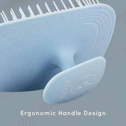 Ecoed Scalp Massager Shampoo Brush, Scalp Scrubber & Exfoliator (Natural)