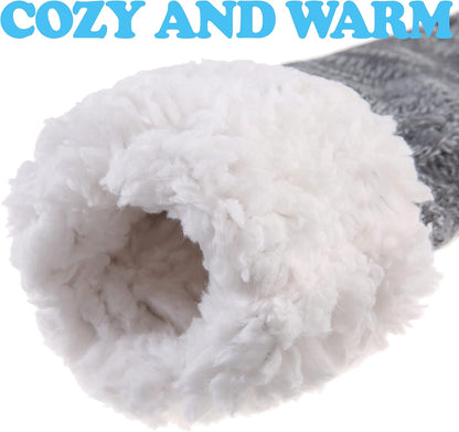 SDBING Women's Winter Super Soft Warm Cozy Fleece Lined Fuzzy Slipper Socks with Grippers