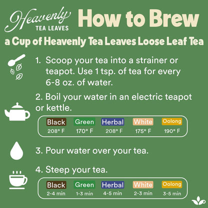 Heavenly Tea Leaves Organic 9 Flavor Variety Pack, Loose Leaf Tea Sampler | Sampler