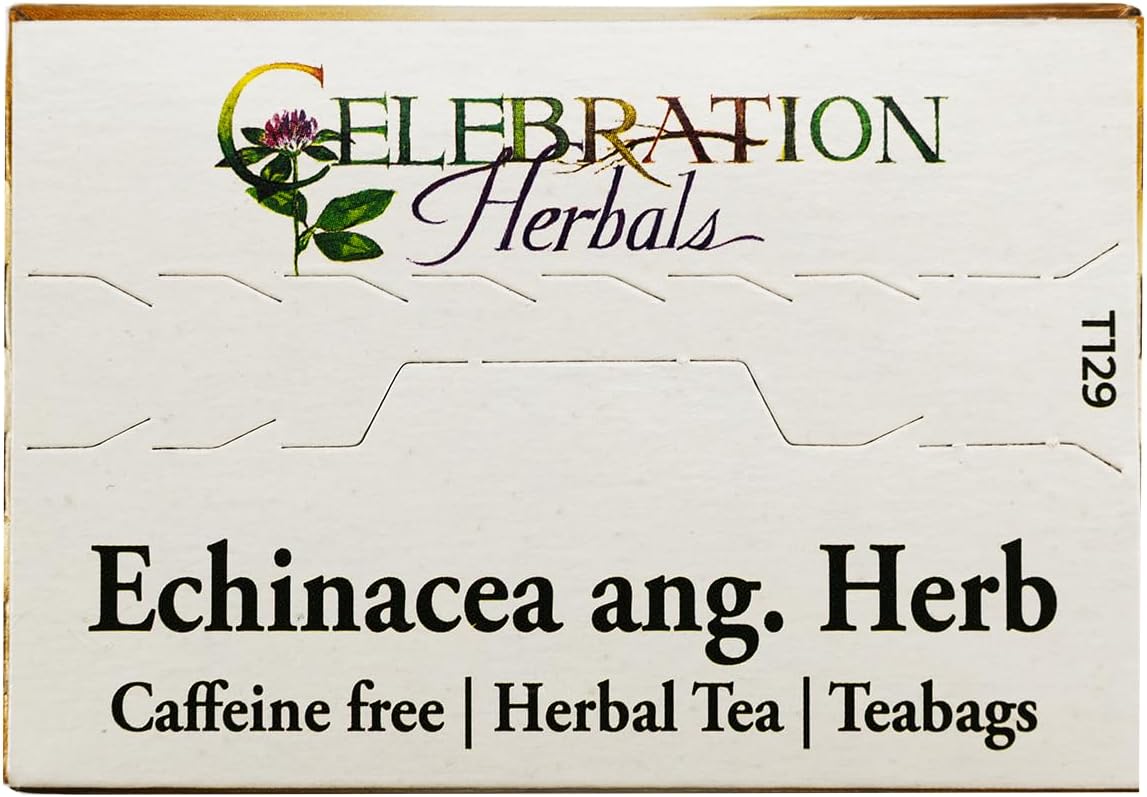 Celebration HERBALS Echinacea ANG Herb Tea Organic 24 Bag, 0.02 Pound