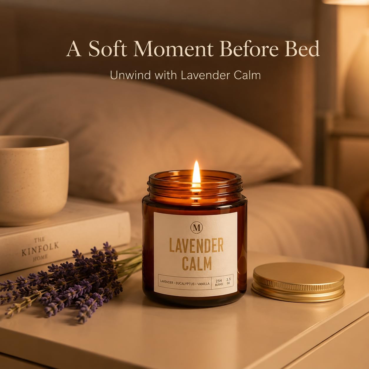 6-Pack Scented Candles for Home, 3.5 Oz Soy Wax Aromatherapy Candle Gift Set, Lavender Chamomile, Eucalyptus Mint & Vanilla, Birthday Gifts for Women, Thank You Graduation Gifts