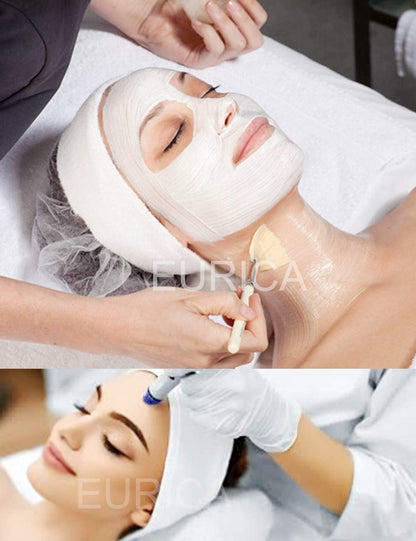 EUICAE Spa Headband 5-Pack Black Sweat Head Towel Wraps - Non-slip Stretchable, Washable for Makeup, Face Wash, Facial Treatment, Sports