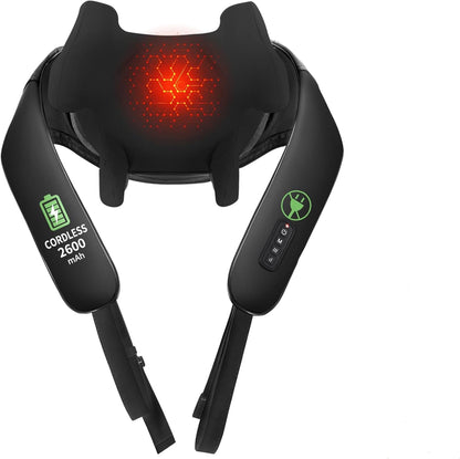 MASGRE Shiatsu Neck and Shoulder Massager with Heat for Pain Relief