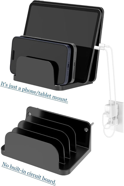 Wall Mount Phone Holder, (White)