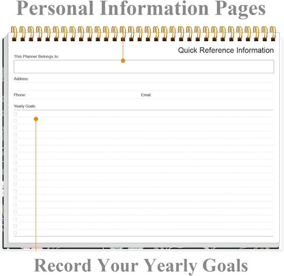 Weekly Productivity Planner - 8.5" x 11" Dashboard Desk Notepad Has 6 Focus Areas to List Tasks for Goals, Projects, Clients, Academic or Meal-Organize Your Daily Work Efficiently, 54 Weeks, Green