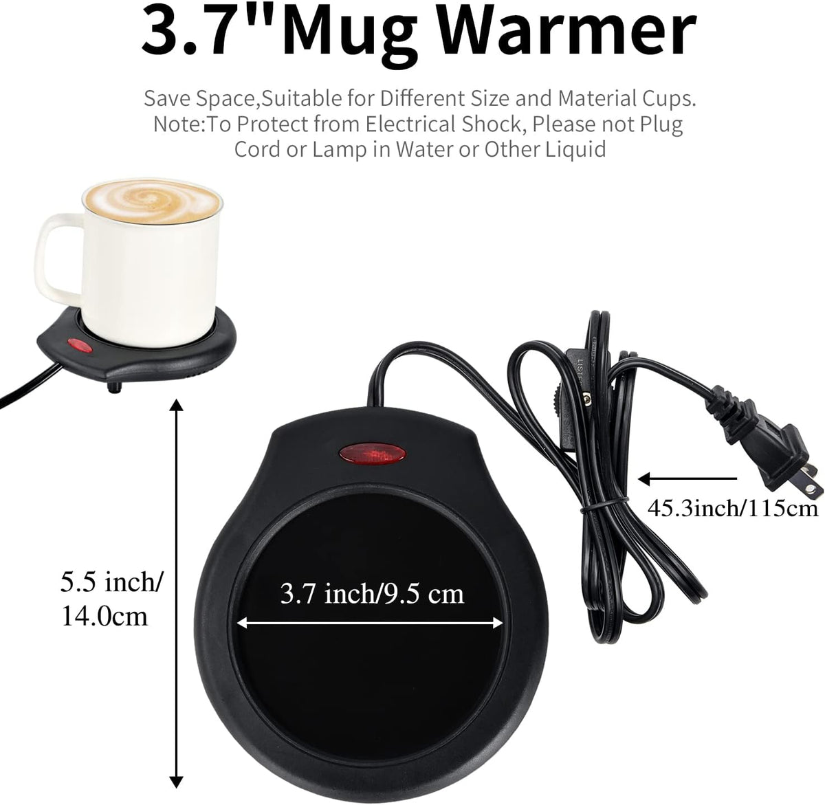 ASAWASA Candle Warmer for Large Jar, Coffee Mug Warmers