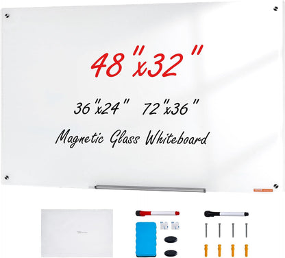 VEVOR Dry Erase Calendar for Wall, 36 x 24 Inches Whiteboard Calendar, Monthly Planner Magnetic Dry Erase Board, 1 Magnetic Erase & 2 Dry Erase Marker & Movable Tray for Restaurant Office Home School