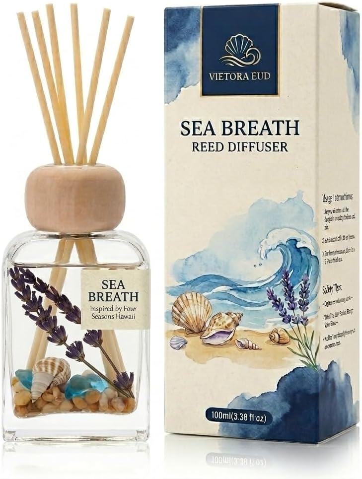 Luxury Hotel Scent Reed Diffuser 100ml (3.38oz) | No.1898 Hotel Collection Diffuser Oil Inspired by Ritz Carlton | Home, Bathroom & Office Decor | Long-Lasting Room Freshener Gift Set