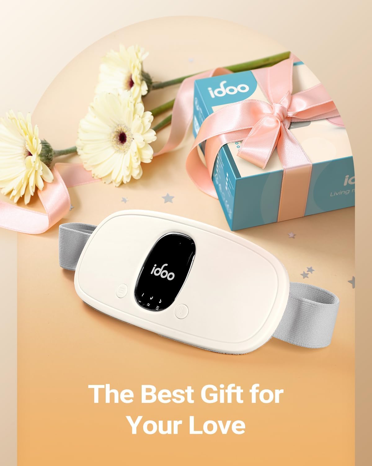 iDOO Portable Heating Pad, FSA Eligible Items, Birthday Gifts for Mom Women, Pink