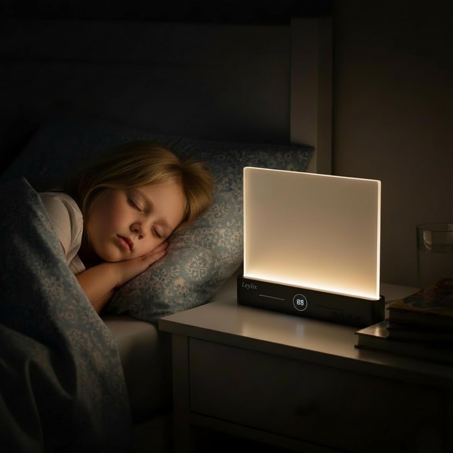 LED Flat Book Light for Reading at Night in Bed, Black