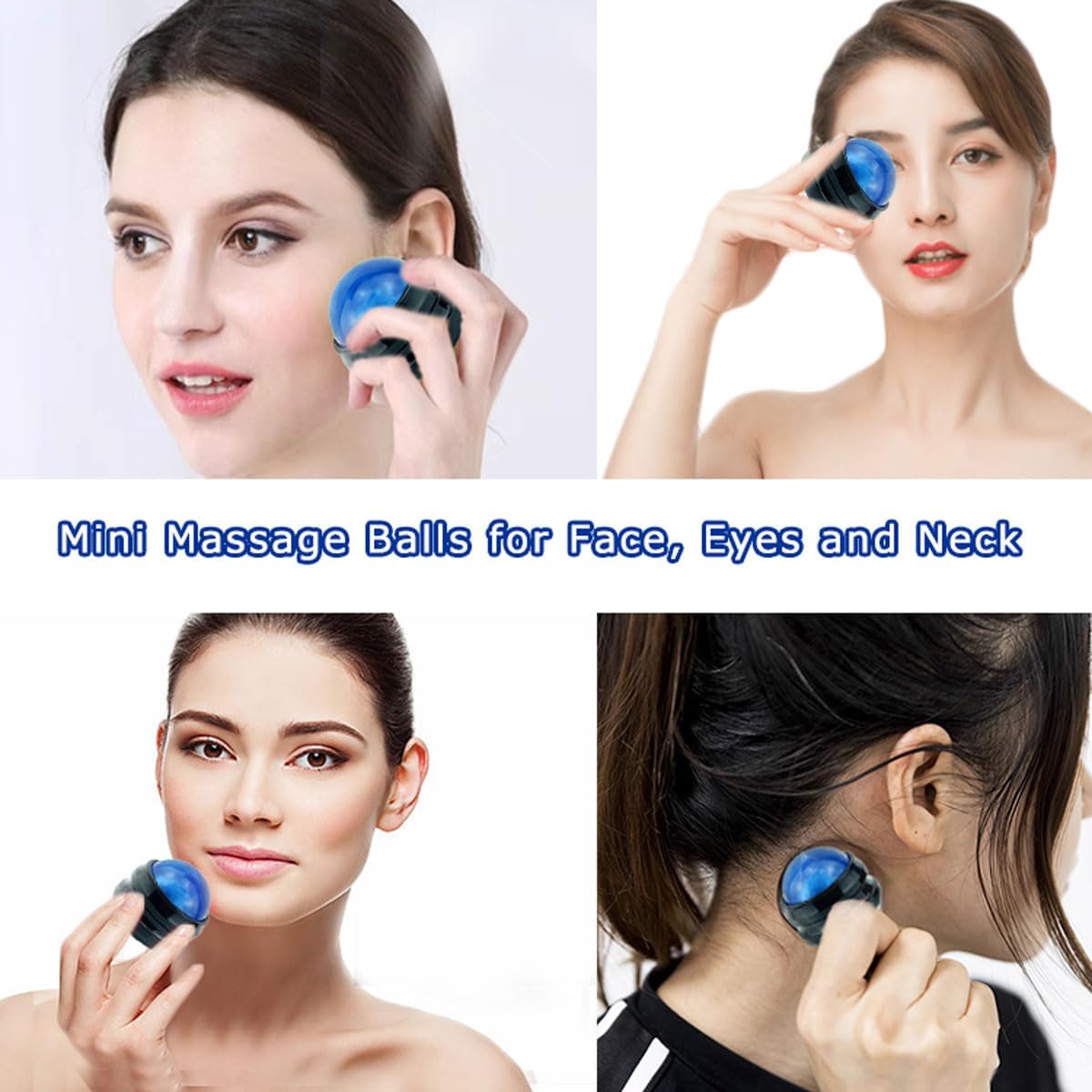 Everjoys Massage Ice Roller Ball, Cold & Heat Therapy Relief Massager, Deep Tissue Massage Pain Relief, Massager Tool for Back/Neck/Body/Face/Foot Pain, Muscles Recovery