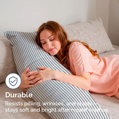 Standard Pillow Cases Set of 10 - Ultra Soft Hotel Quality Pillowcase Covers - Comfy, Cozy & Wrinkle Free - Shrink, Stain and Fade Resistant - Machine Washable Pillow Protectors - 10 Pcs Set - White - Colors B