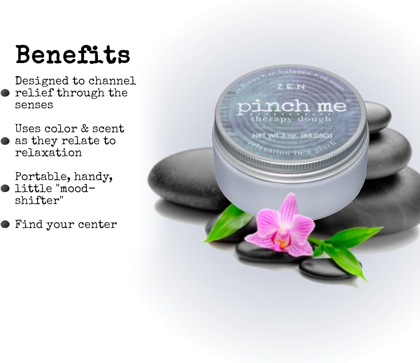 Pinch Me Therapy Dough - Holistic Aromatherapy Stress Relieving Putty - 10 Ounce Spa Scent