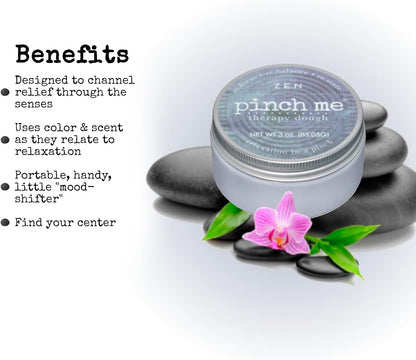 Pinch Me Therapy Dough - Holistic Aromatherapy Stress Relieving Putty - 10 Ounce Spa Scent