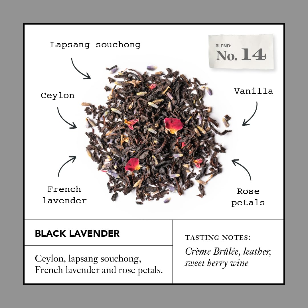 Steven Smith Teamaker, Black Lavender, Lady Grey, 36 Sachets, 1.32oz each