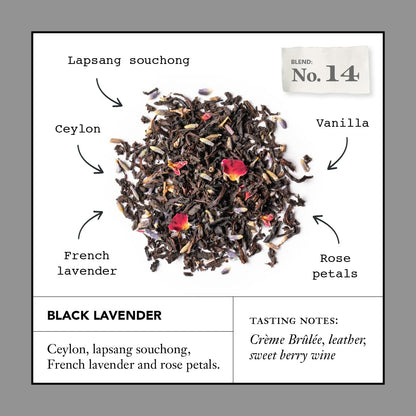 Steven Smith Teamaker, Black Lavender, Lady Grey, 36 Sachets, 1.32oz each