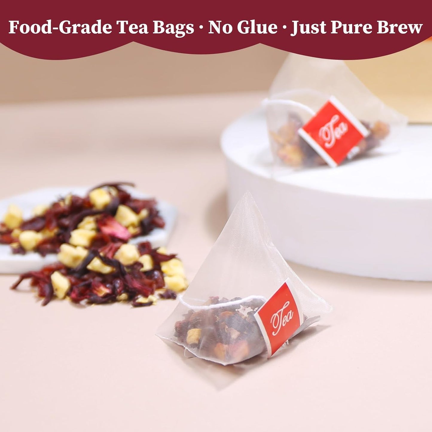 FullChea - Rooibos Tea Bags, 60 Counts - Premium South African Natural Rooibos - Non-GMO - Caffeine-Free - Antioxidant-Rich & Supports Digestion
