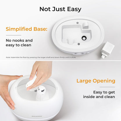BOXING 3L Cool Mist Humidifier for Bedroom, Top Fill, Quiet, Night Light