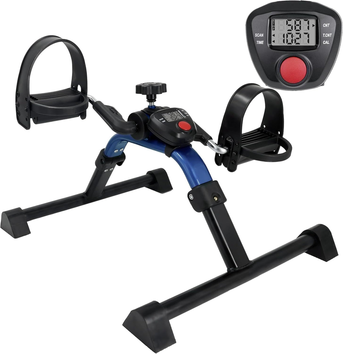 Vaunn Foldable Compact Professional Wrist Arm Leg Strengtheners Pedal Exerciser with Electronic Display for Indoor Exerciser and Physical Therapy