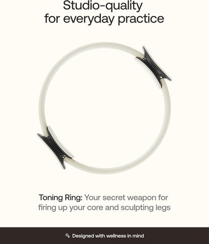 BetterMe Toning Pilates Ring – Magic Circle Pilates Ring for Strength & Flexibility – 15 Inch Fitness Ring for Home Pilates & Yoga Workouts