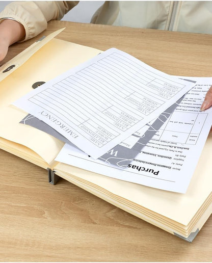 The Life Book Document Organizer - Binder for Important Documents, Document Organizer Foliofor Bills Checks Birth Certificates etc