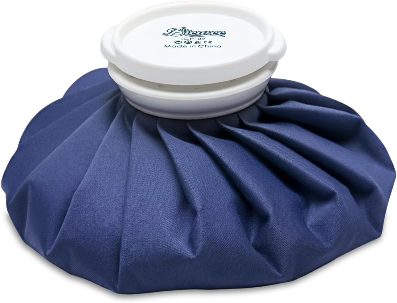 BICAREE Ice Pack for Injuries Reusable, Ice Bags Hot Water Bag for Hot & Cold Therapy and Pain Relief with Cover, No-Leak Elastic Breathable Ice Bag, Size 11"