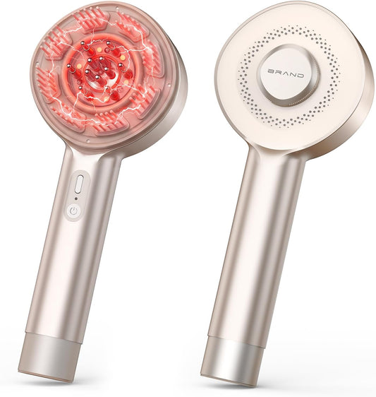 Electric Scalp Massager, 3-in-1 Scalp Care Brush with Oil Applicator, Waterproof IPX7, for Cleaning, Relaxation, and Healthy Scalp